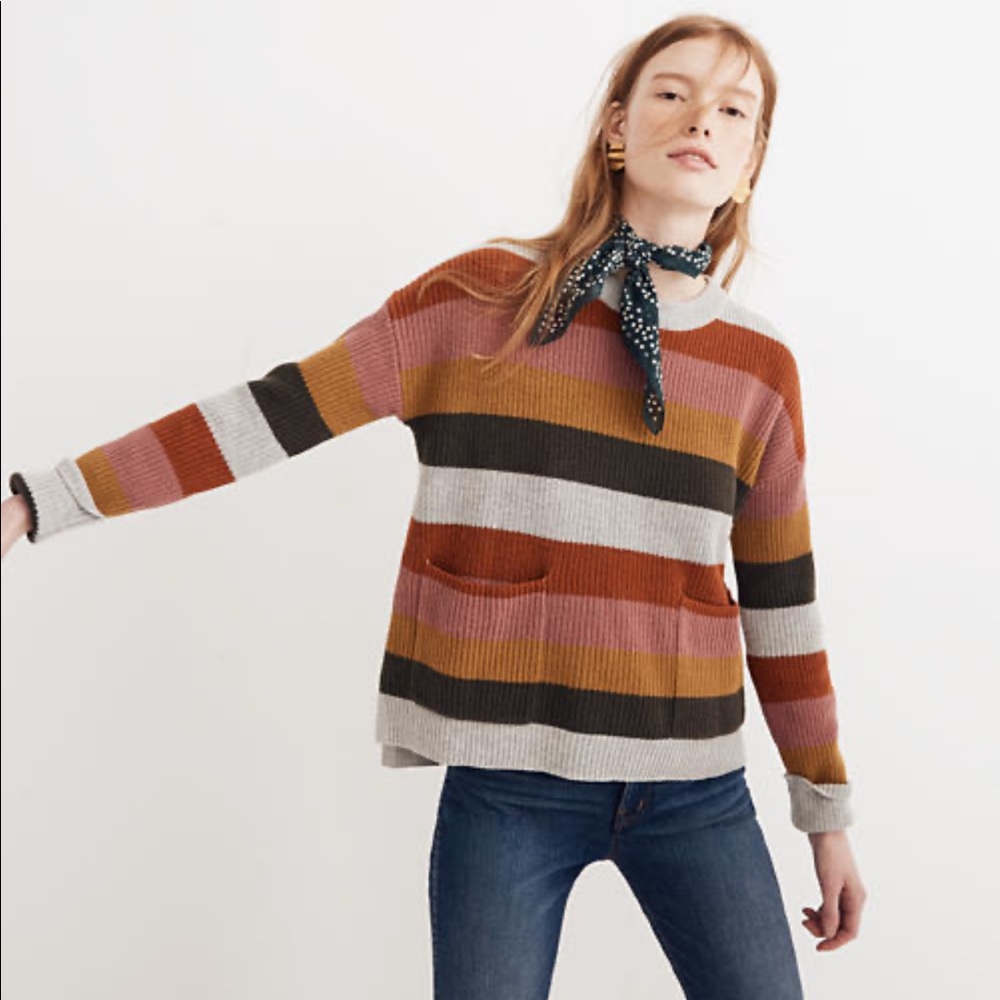 New madewell striped sweater